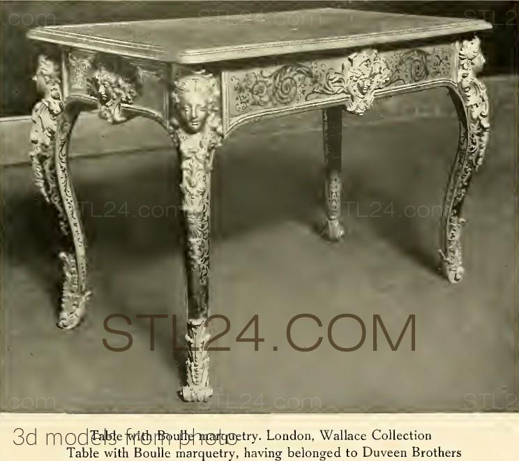 Консоли резные (CONSOLE TABLE_0168 -  | 3D model 3DSMAX / OBJ / STL) 3D модель для ЧПУ станка